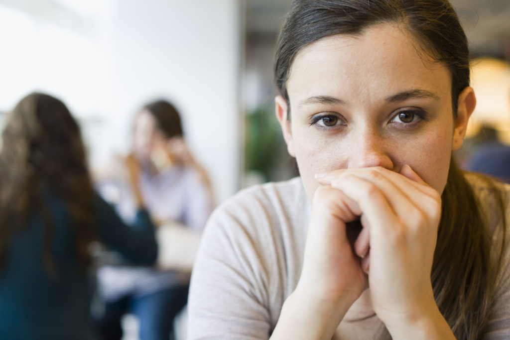 Offended Young Woman